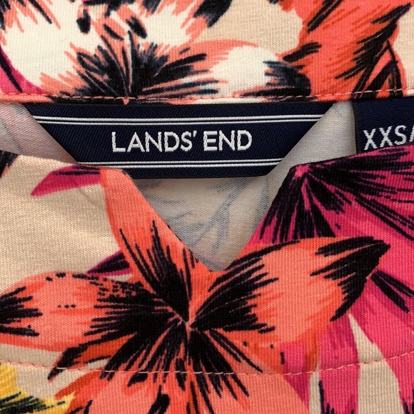 Lands’ End Women’s Floral Dress Size XXS NWOT - Picture 4 of 10